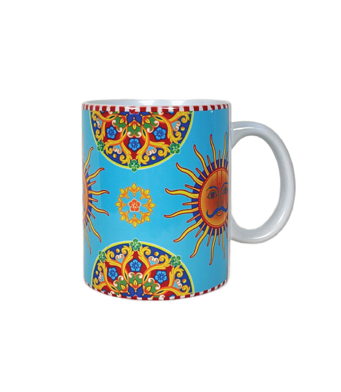 Souvenir Gift Premier India Surya Sun God Large Ceramic Coffee Mug 350 ml