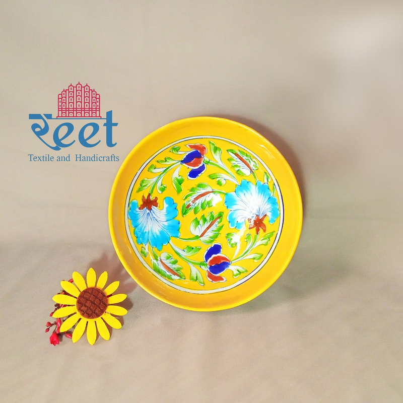 Blue Pottery Handmade Indian Multipurpose Bowl