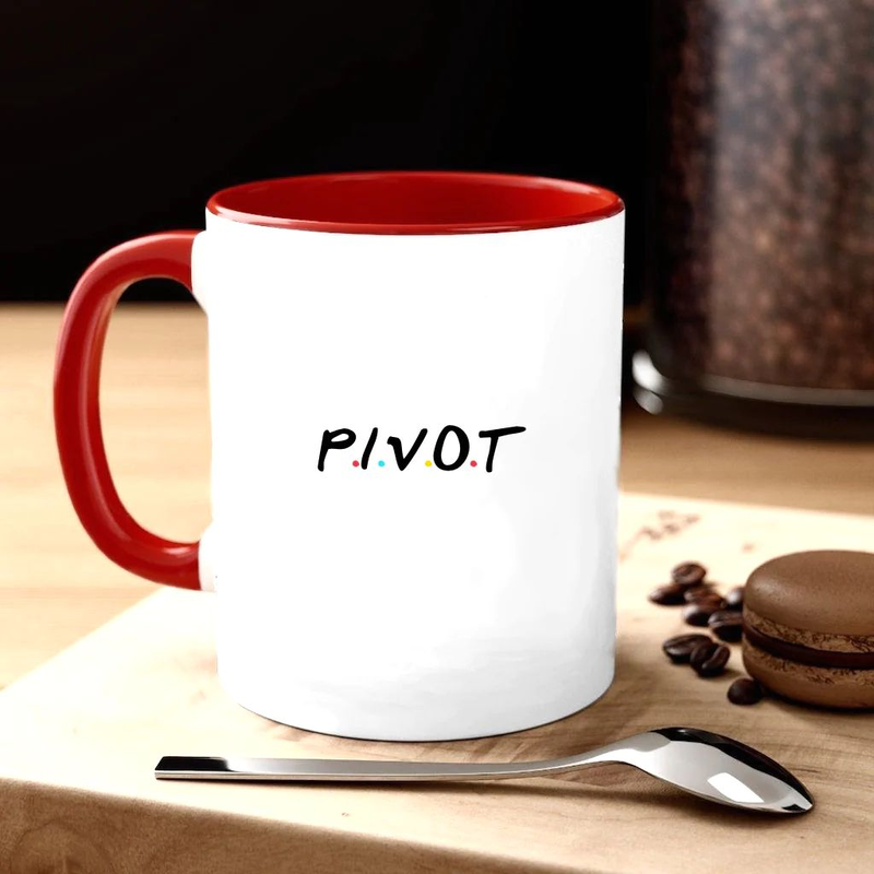 Red Coffee MUG "Pivot" (F.R.I.E.N.D.S.)